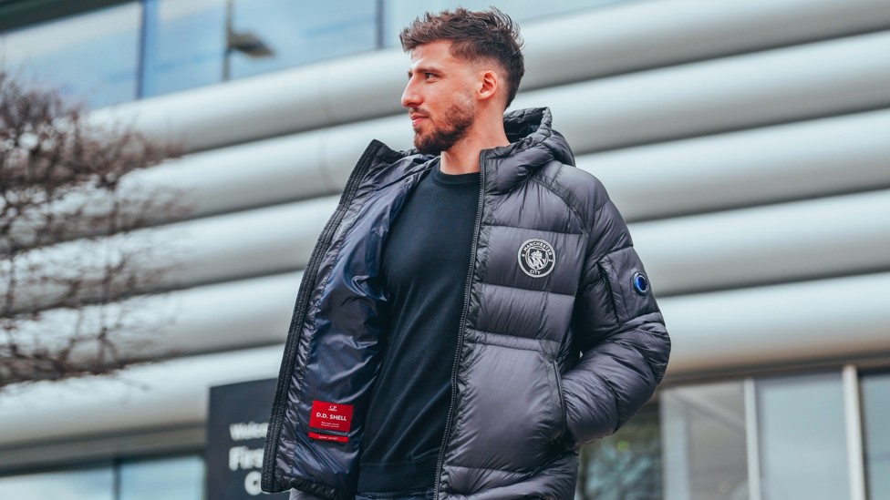 WARM WELCOME : Ruben Dias keeps wrapped up