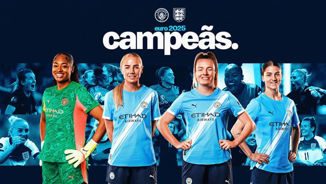 Estrelas do City ajudam a Inglaterra a conquistar a Euro 2025