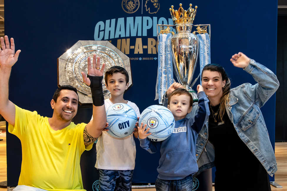 Família e as taças do City!
