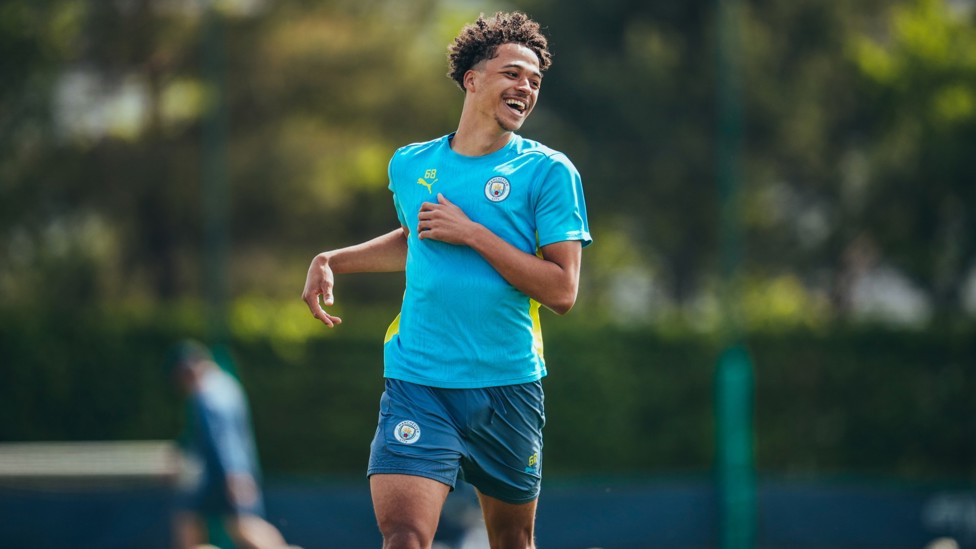 MIGHTY MAX : Max Alleyne enjoying the sunny session.
