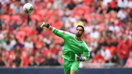 MATCH-WINNER: Claudio Bravo was City's Community Shield hero at Wembley.