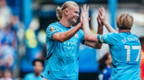 HIGH FIVES: Haaland and De Bruyne celebrate.