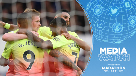 MAIN MEN: Riyad Mahrez and Kevin De Bruyne have been praised in the media.