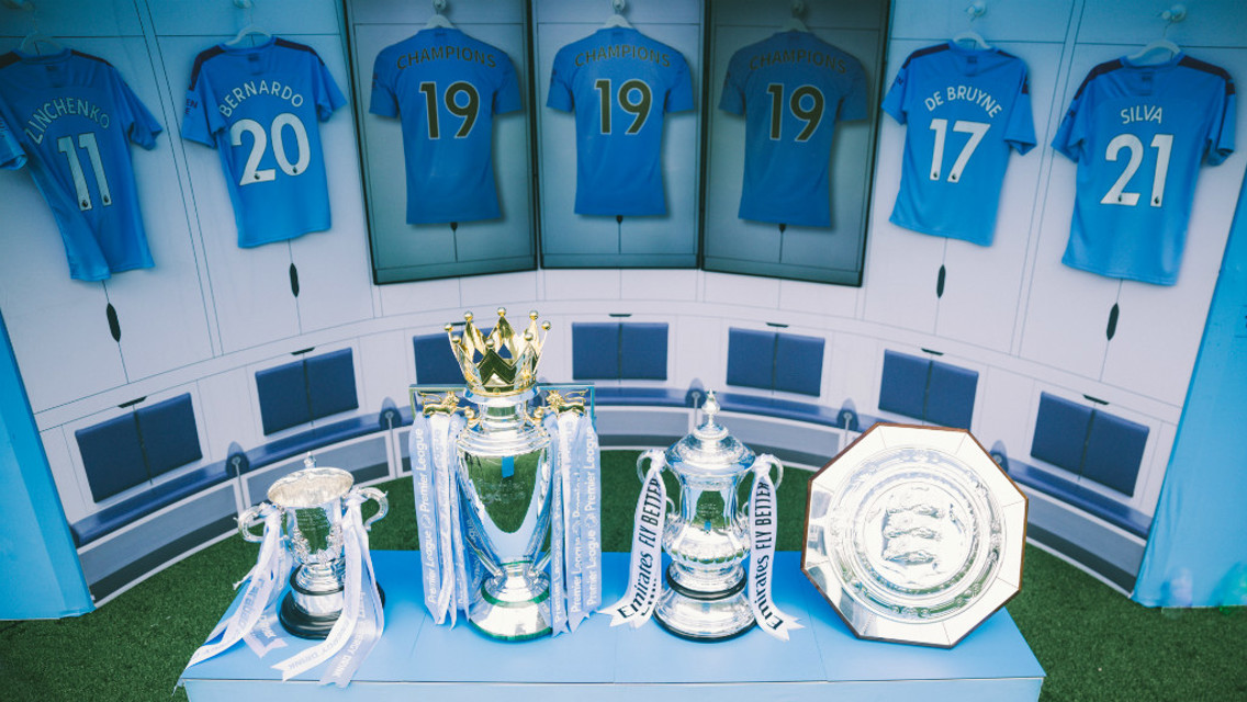TROPHY TOUR: City are heading to Abu Dhabi.