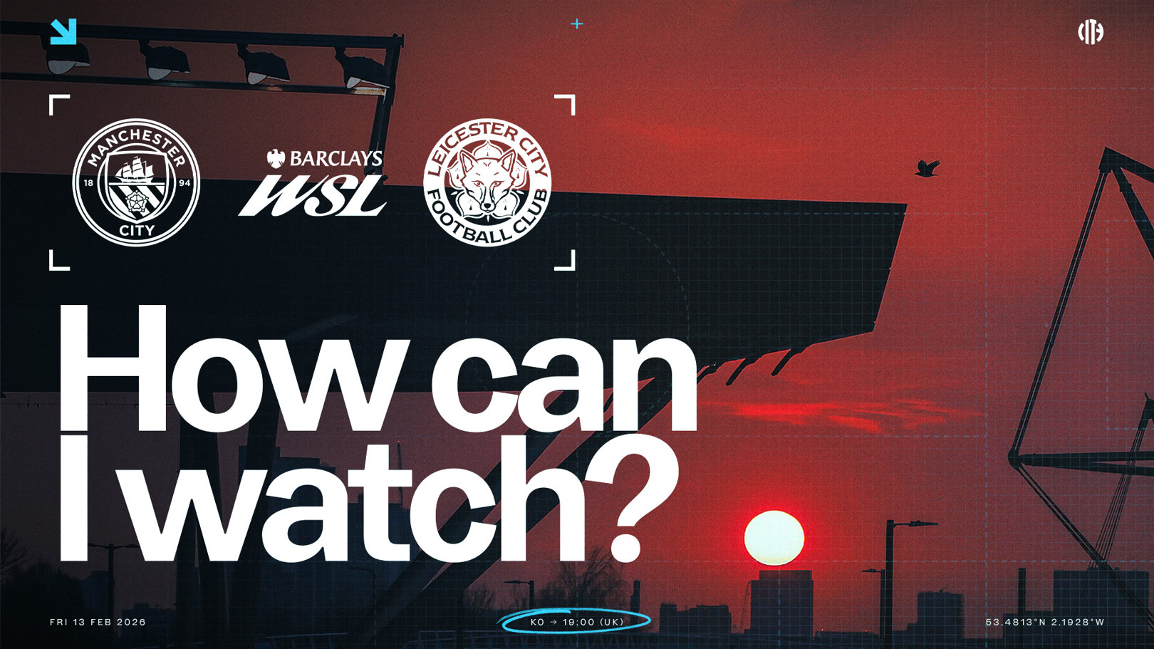 How can I watch City v Leicester on TV?