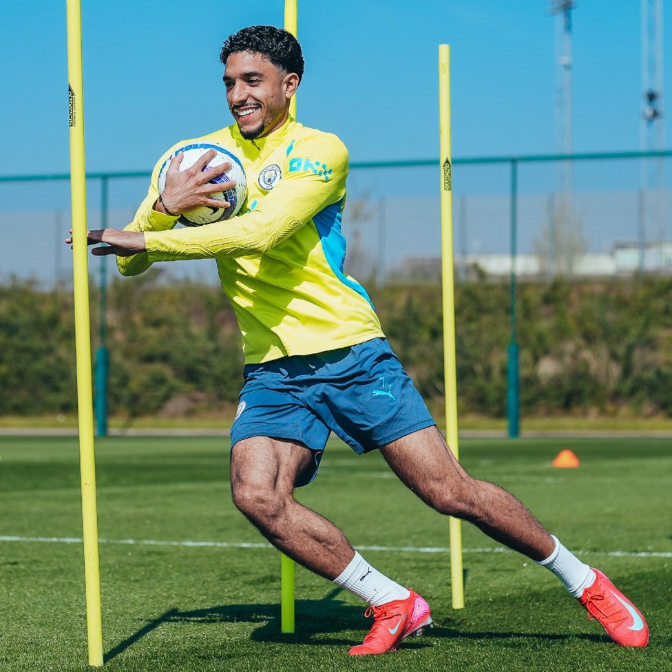 FORWARD MARCH: Omar Marmoush turns on the power. 