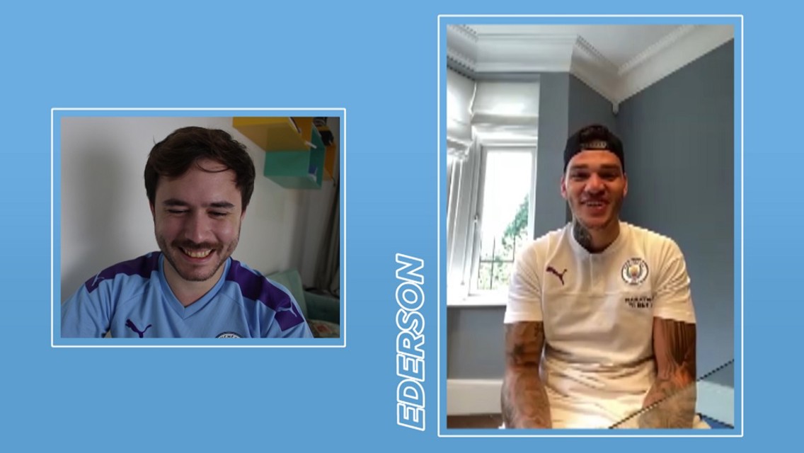Ederson em casa: Lives de pagode, Fernandinho e Michael Jordan