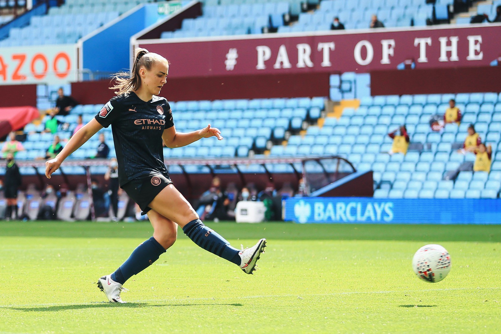 DOUBLE DELIGHT: For City striker Georgia Stanway