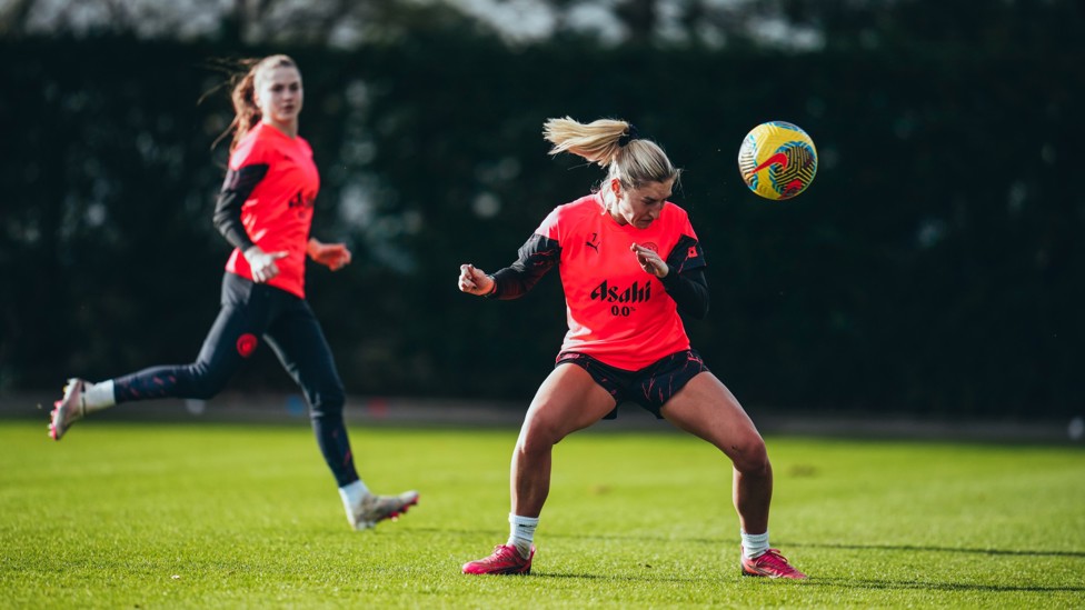 GHOSTING IN : Laura Coombs heads towards goal