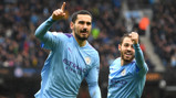 GUNDO GOAL: Ilkay Gundogan enjoyed that one - and rightly so!