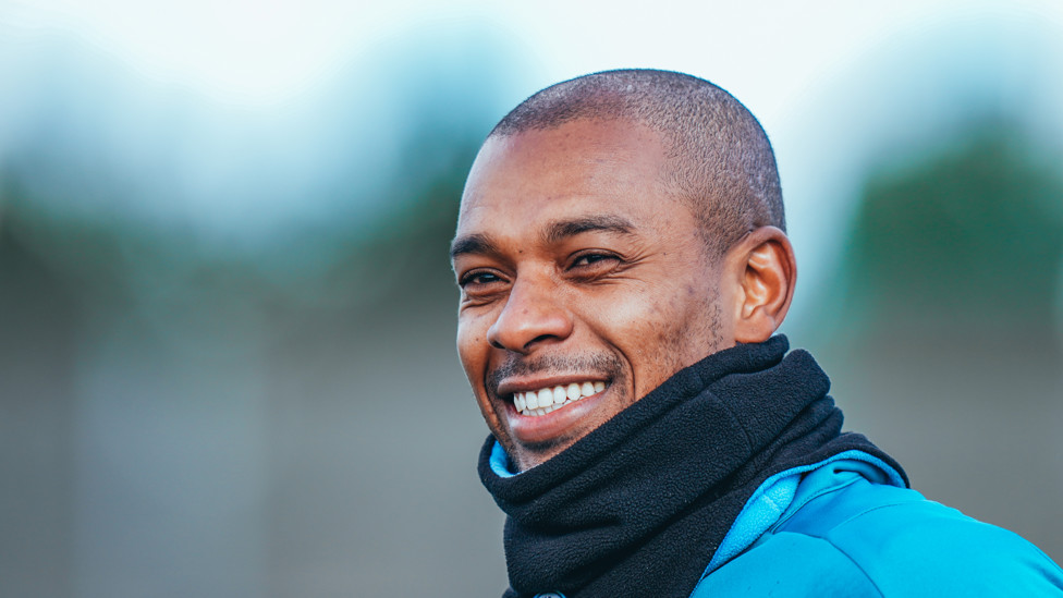 The skipper with a beaming smile...