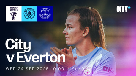 City’s League Cup opener to be shown live on CITY+