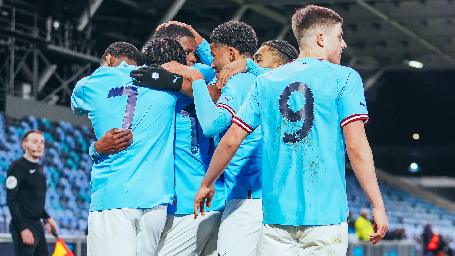 JOB DONE: The City players celebrate