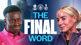 Image promoting the FA Cup Final with Manchester City logo and 'THE FINAL WORD' text.