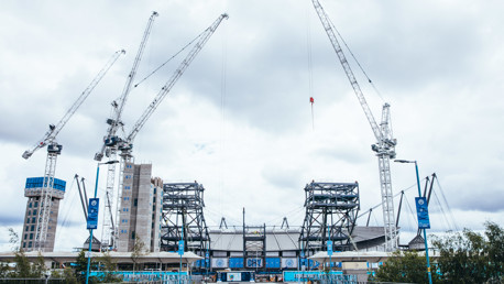 Las obras de expansión de la North Stand del Etihad Stadium siguen progresando