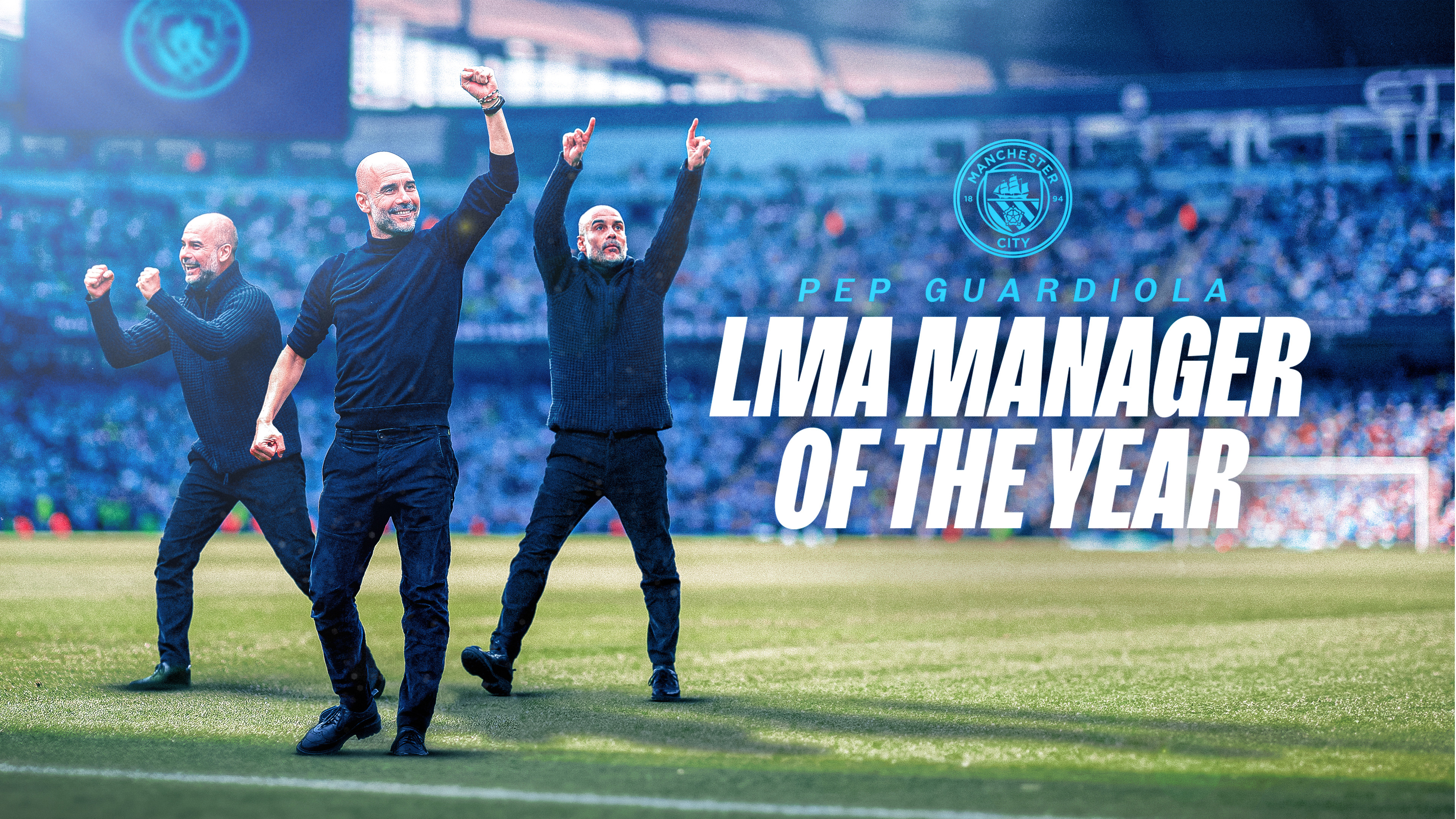 Guardiola scoops third LMA Manager of the Year award!