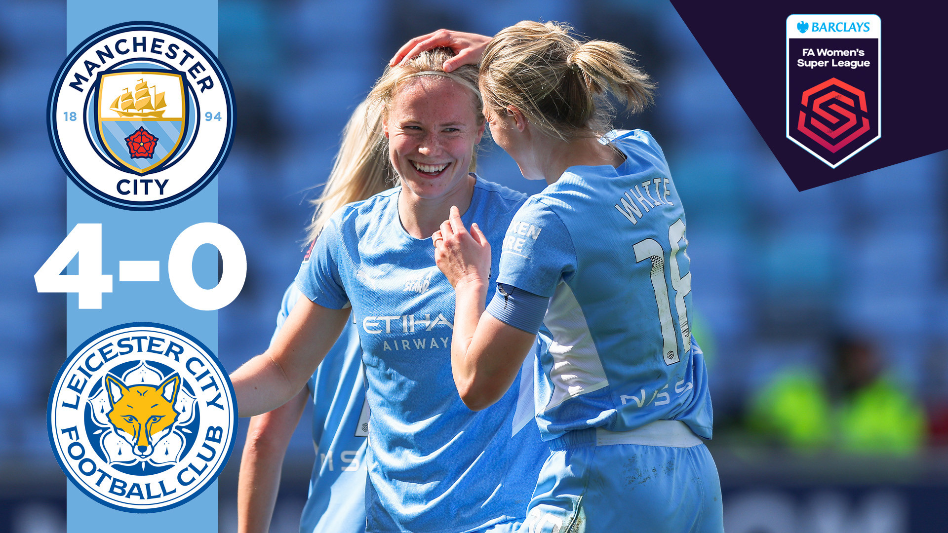  City 4-0 Leicester: FA WSL highlights