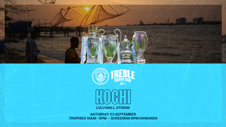 Treble Trophy Tour heads to Kochi