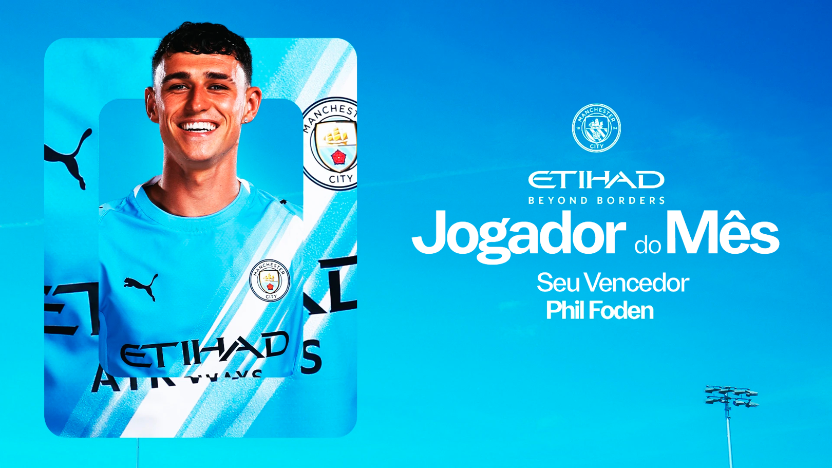 Foden é eleito o jogador de novembro da Etihad 