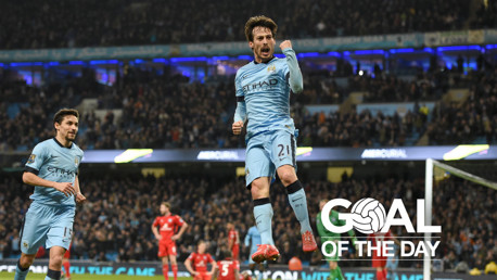 OPENER: El Mago scored the first goal in the 2-0 win over Leicester City in 2015.