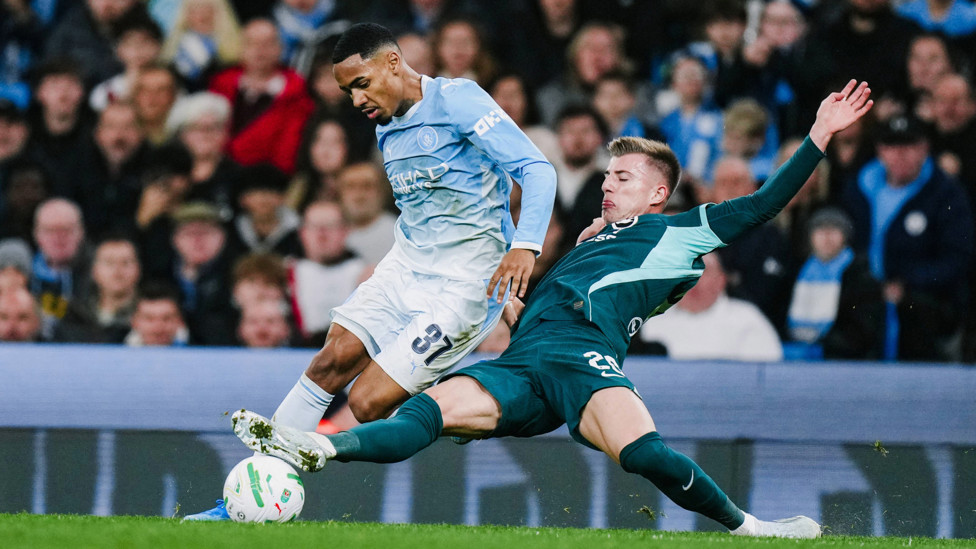 AWESOME ALLAN : On the front foot.