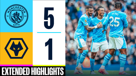 Cuplikan Panjang: City 5-1 Wolves