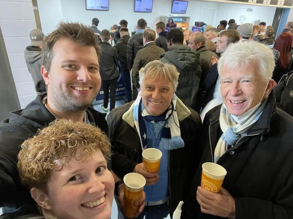 WE'LL DRINK TO THAT! Basel members celebrate a memorable derby victory