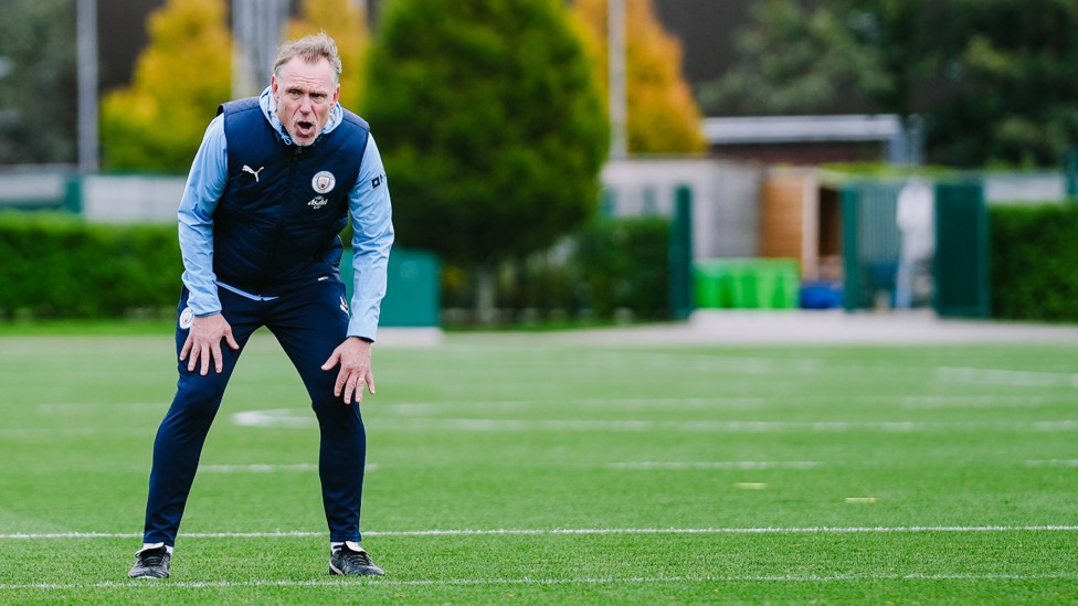 THE BOSS : Andrée Jeglertz dishes out some instructions