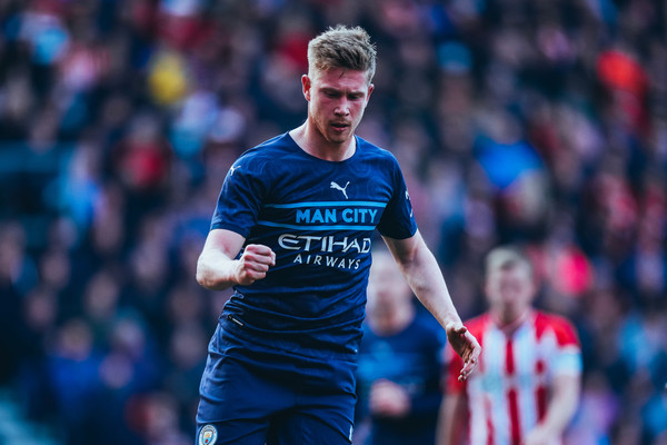 Kevin de Bruyne, durante el partido.