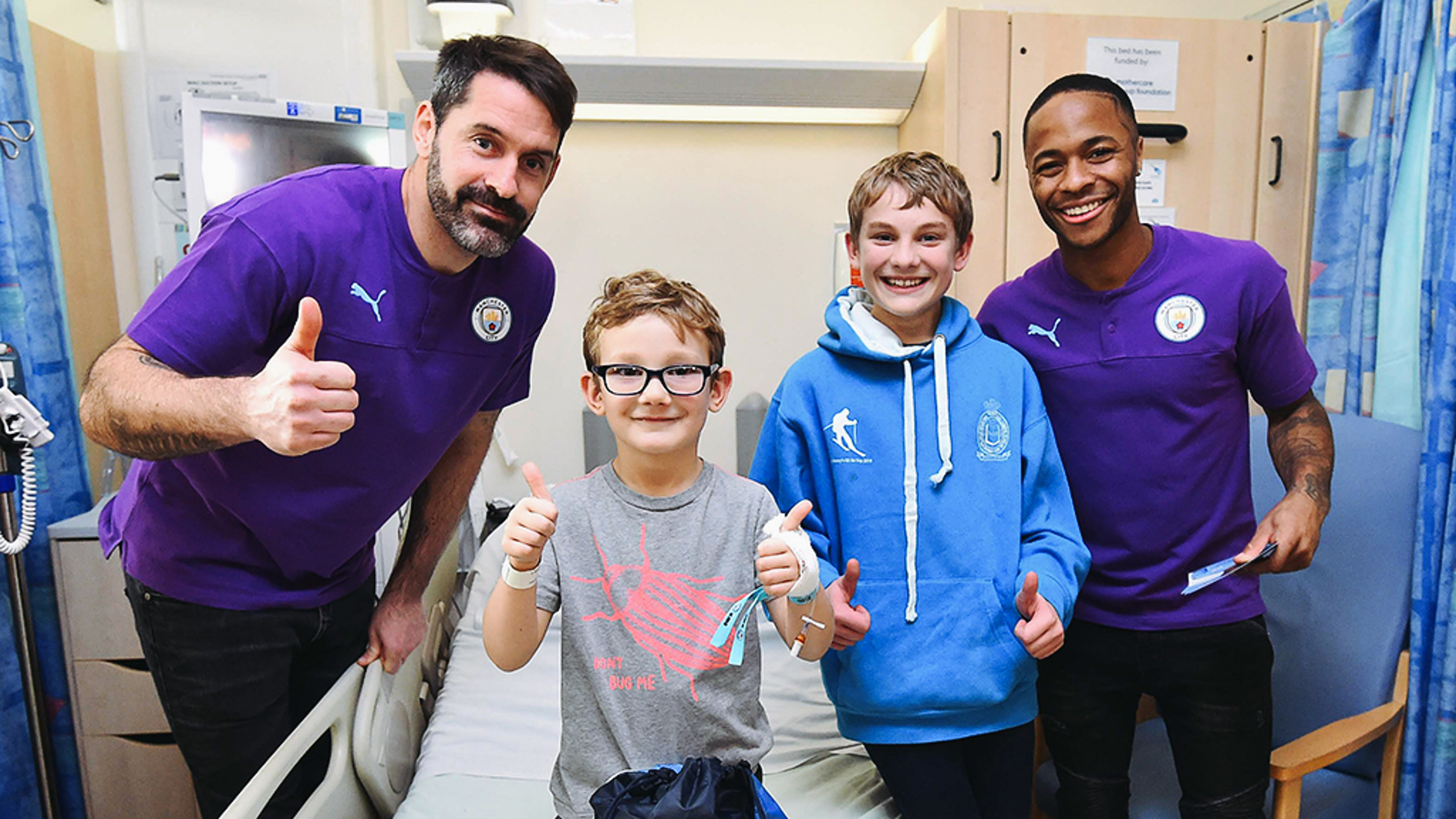 City spread festive cheer with hospital visits