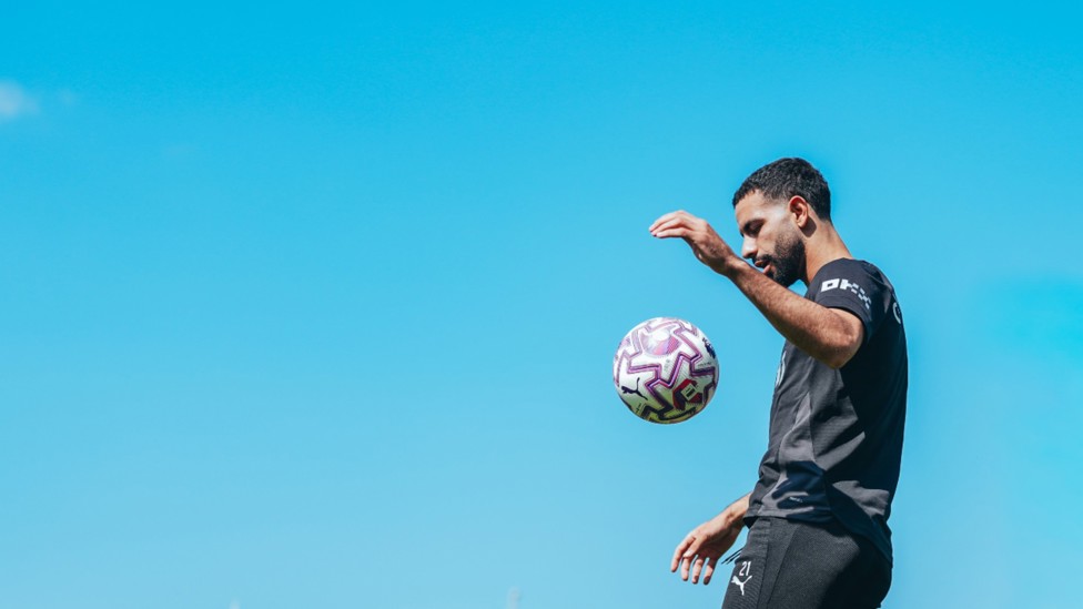 ON THE BALL: Rayan Ait-Nouri goes through his paces ahead of Saturday's return to his former club. 