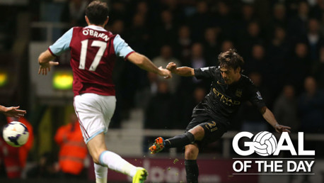 SPANISH MAESTRO: David Silva's goal against West Ham in 2013