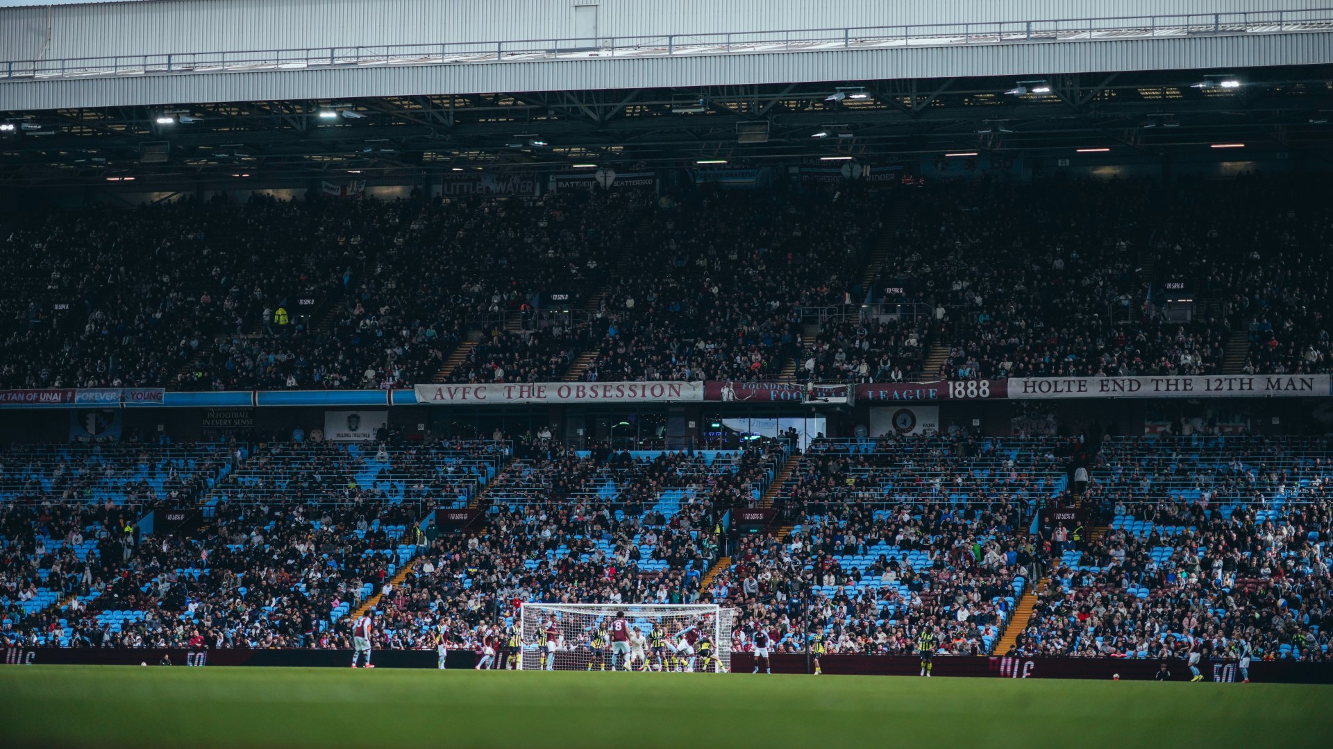 BACKDROP: Villa Park made for a fine setting for the showpiece