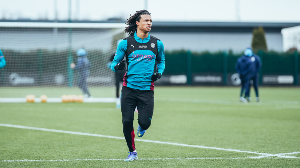 FLYING DUTCHMAN : Nathan Ake is put through his paces