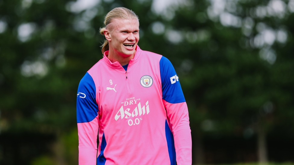 OUR NUMBER NINE : Erling Haaland close-up.