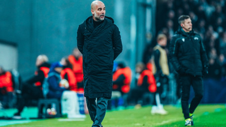 THE BOSS: On the touchline.