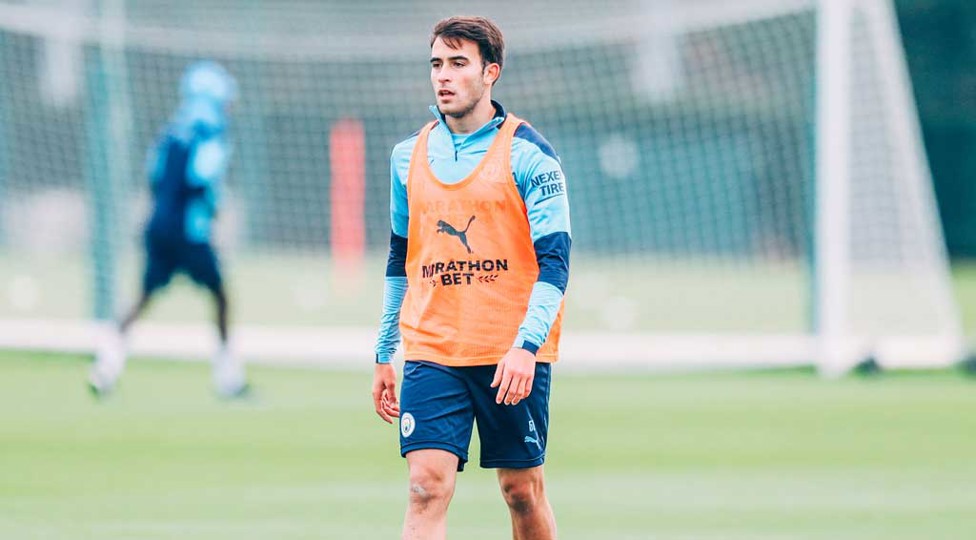G FORCE: Spanish defender Eric Garcia was a study in concentration