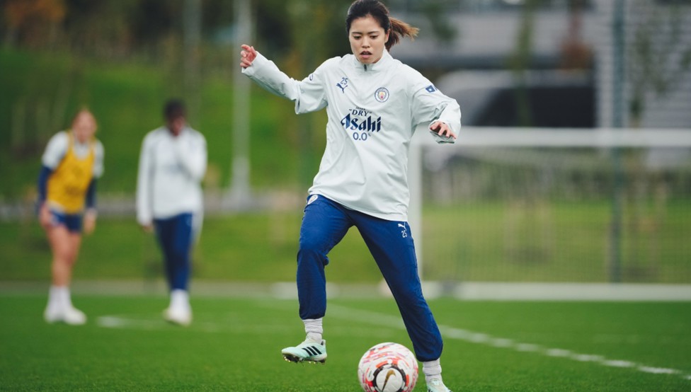 MIDDLE MARCH: Yui Hasegawa goes through her paces.