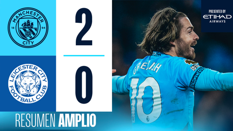 City 2-0 Leicester: resumen amplio