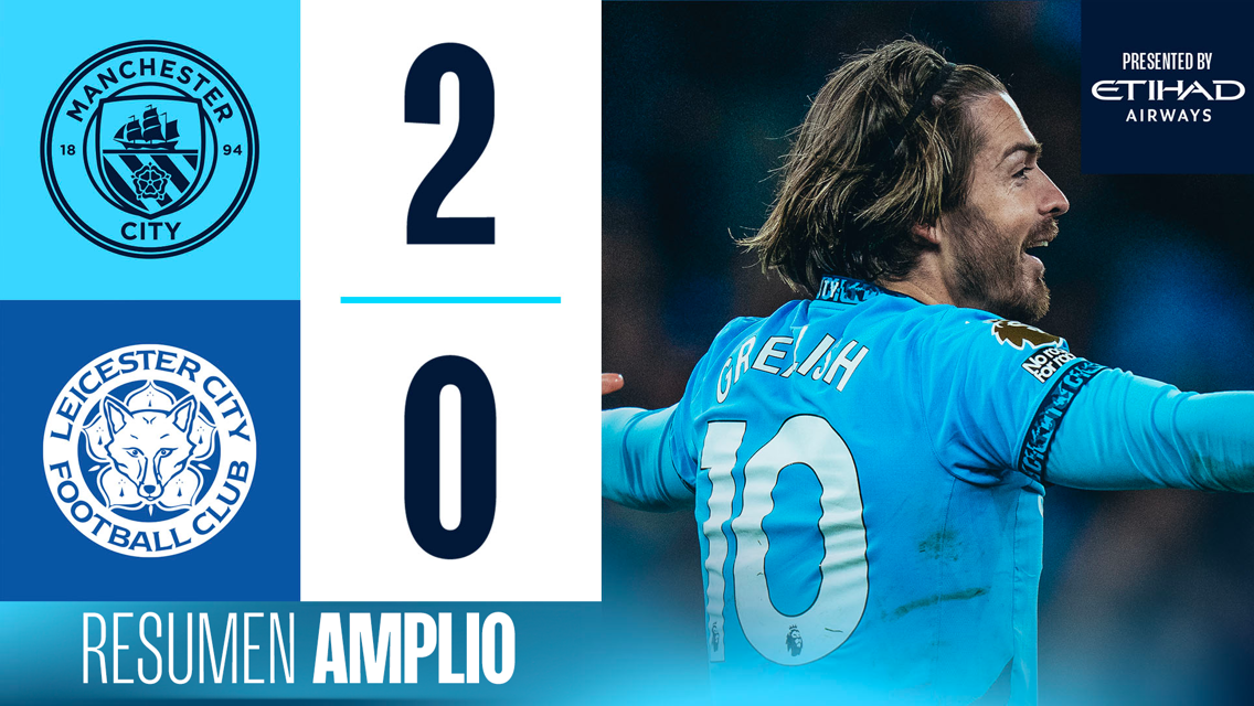 City 2-0 Leicester: resumen amplio