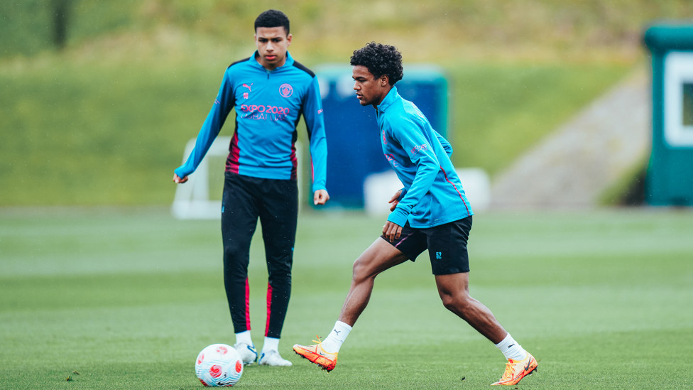 STEPPING UP :  Shea Charles and Oscar Bobb in action