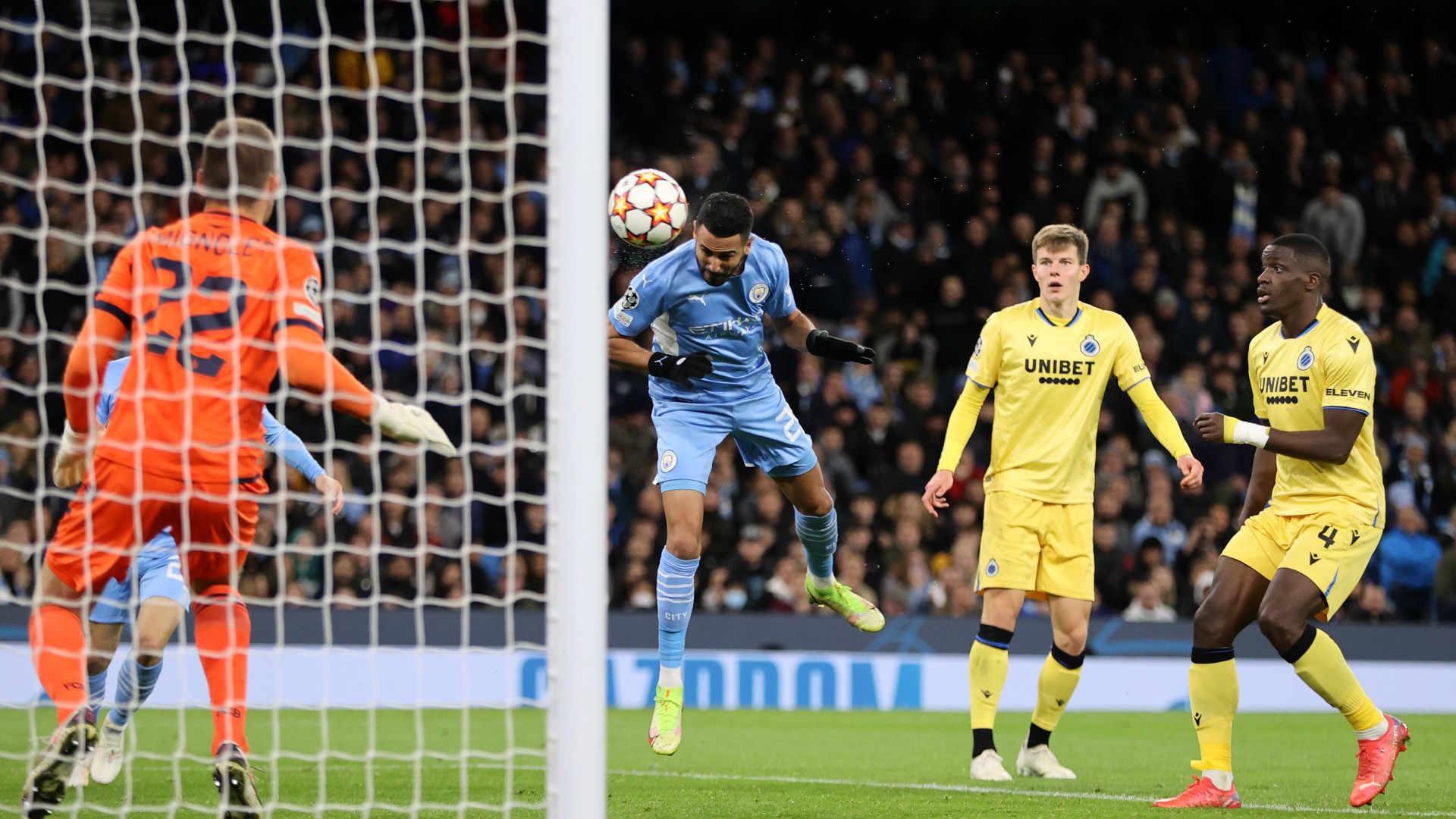 HEAD BOY: Riyad Mahrez makes it 2-1