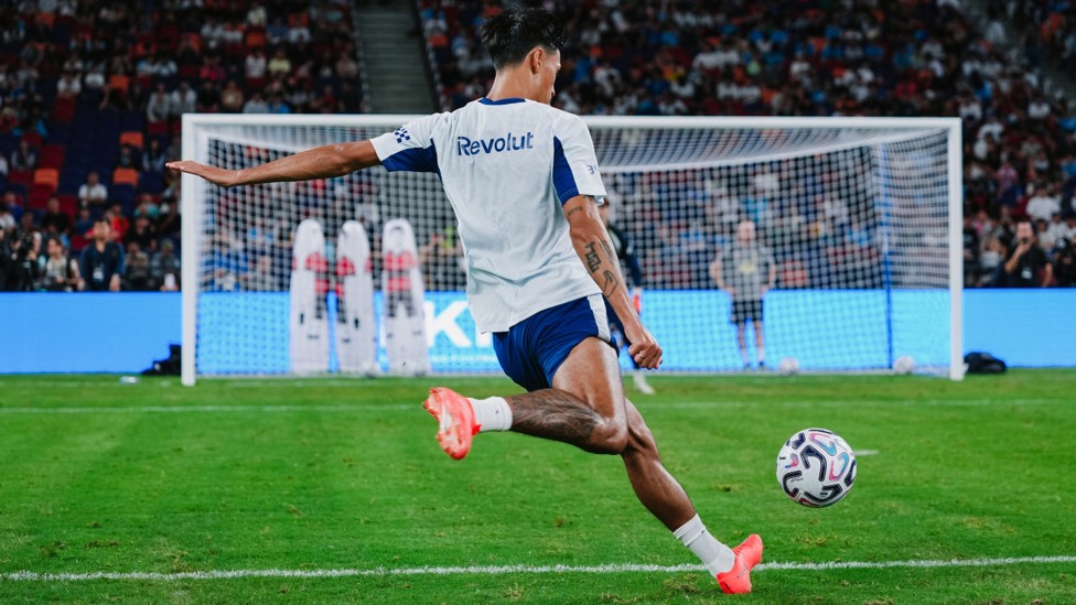 TAKING AIM: Tijani Reijnders ready to pull the trigger