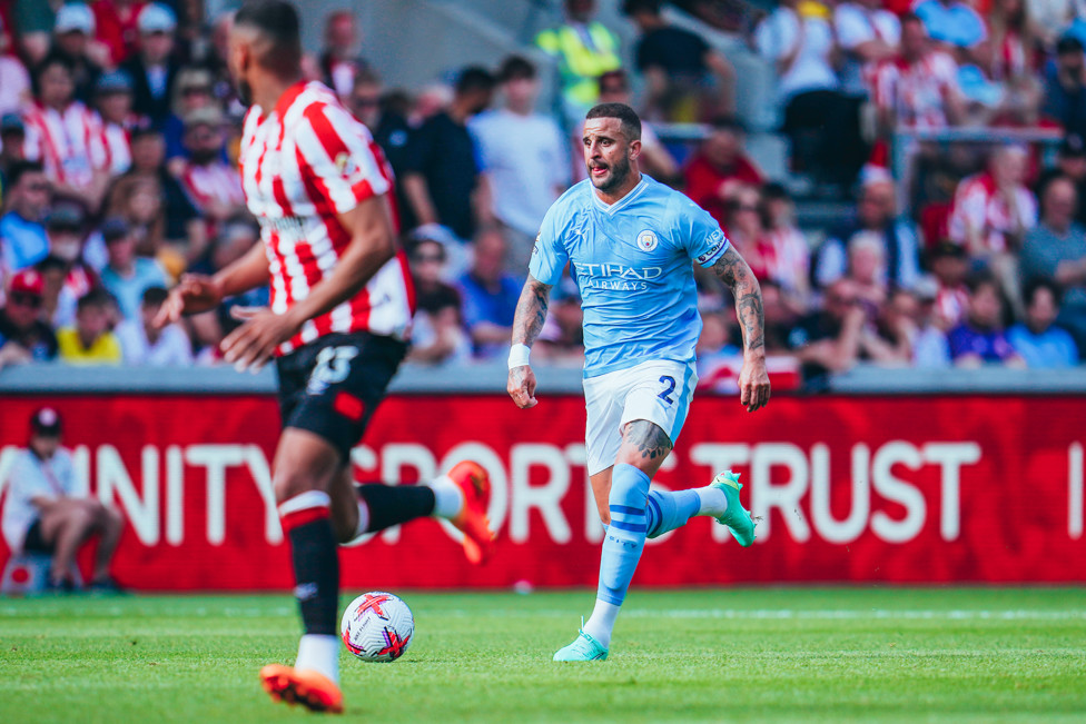 JOGO DIFÍCIL : City não teve vida fácil contra o Brentford. 