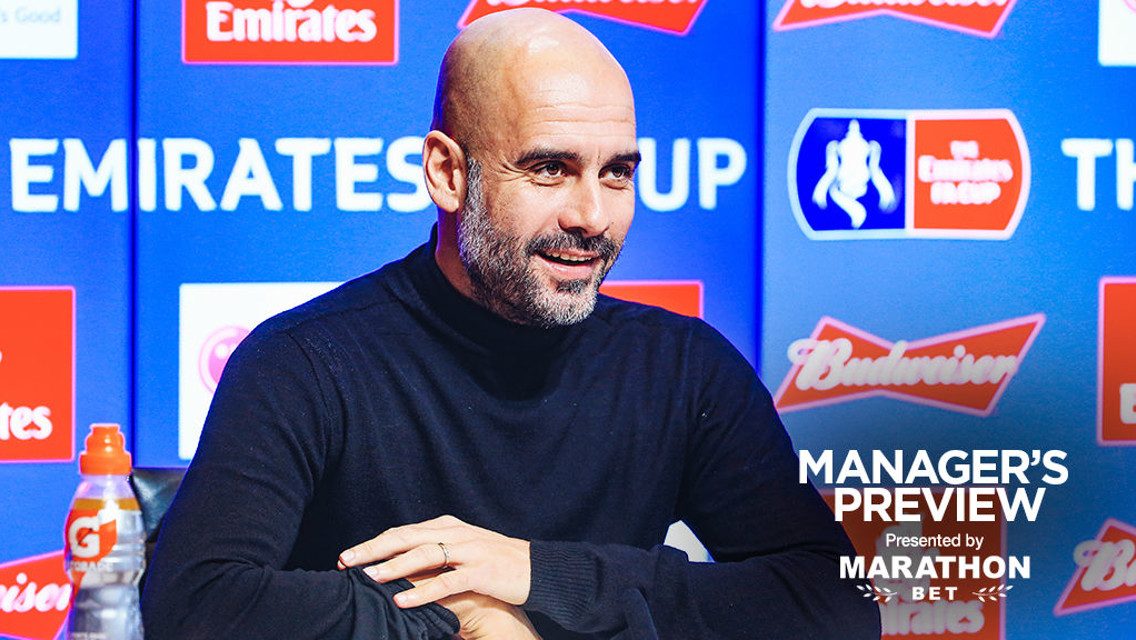 PEP TALK: The boss gives us a fitness update ahead of the FA Cup fourth round 