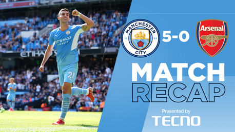 Match Recap: City 5-0 Arsenal 