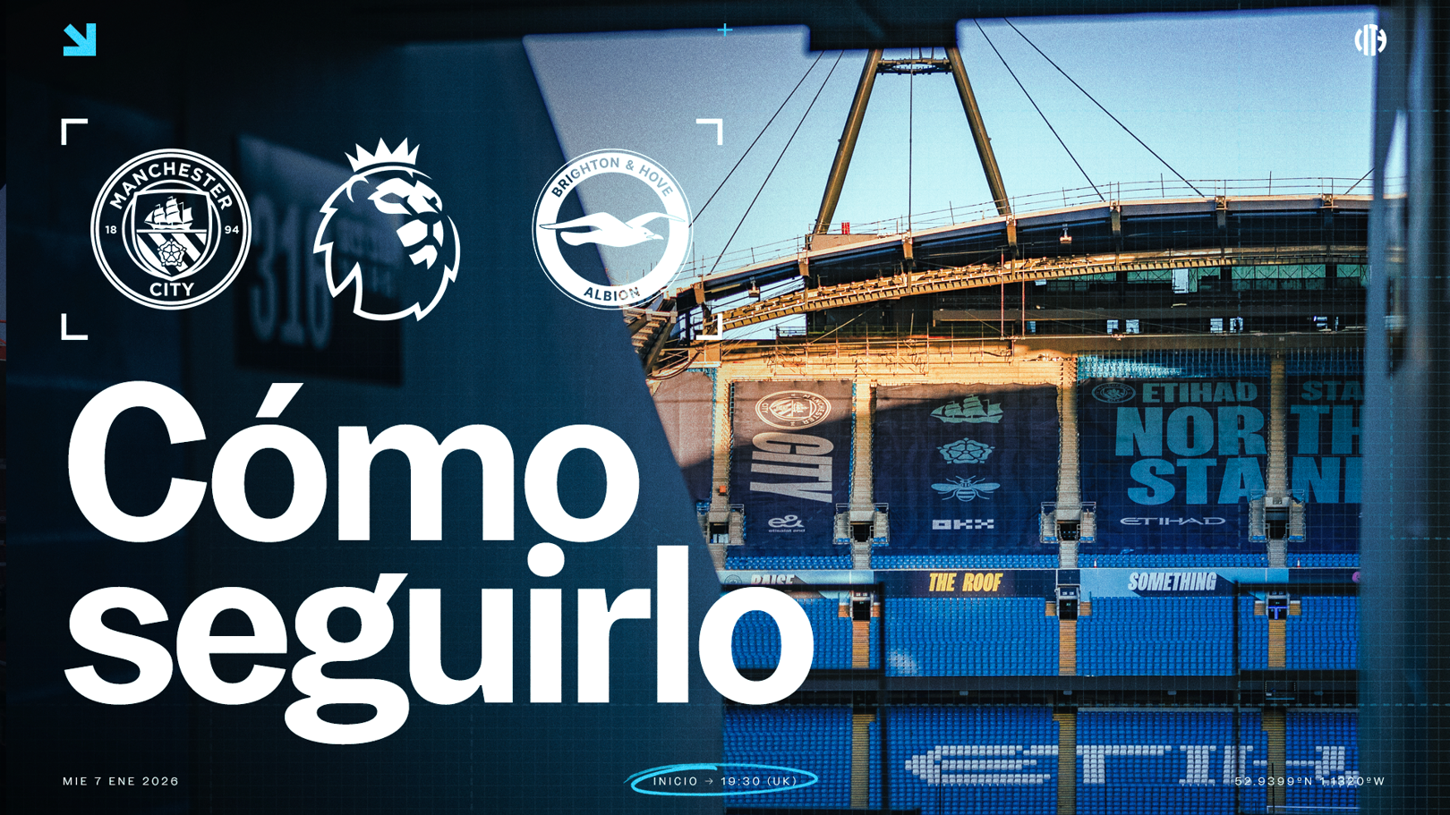 City v Brighton: horarios y TV