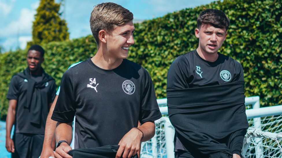 ALL SMILES: Sebastian Naylor and Kian Noble happy to be back