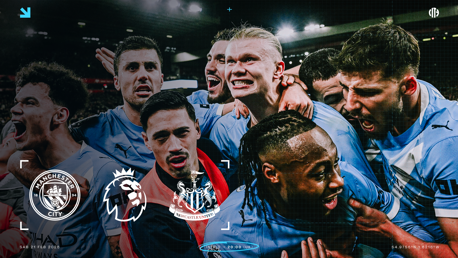 Promotional image for Manchester City vs Newcastle United Premier League match on Sat 21 Feb 2026. Includes team logos and date of match.