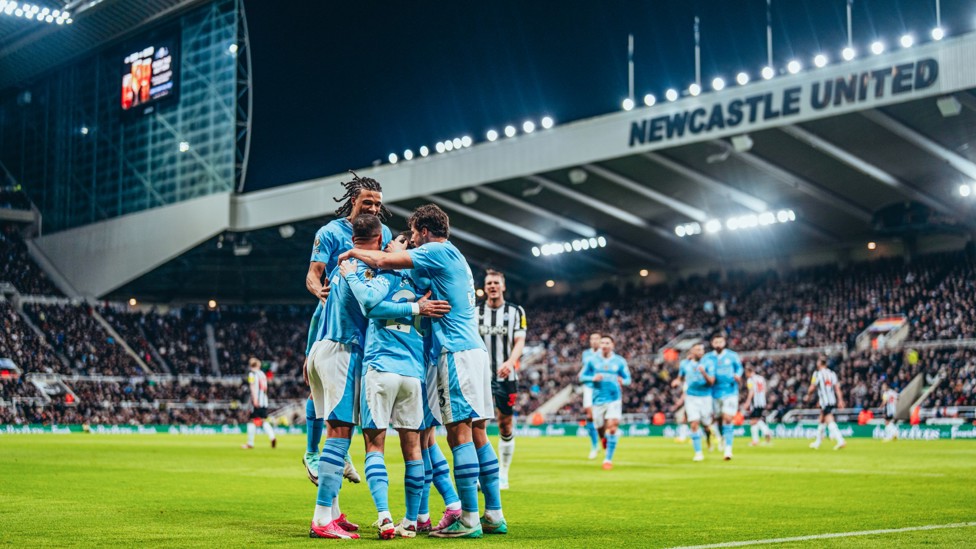 GROUP HUG : Bernardo feels the love.